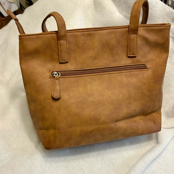 Stone Mountain Nubuck Perforated Tote EUC - Picture 8 of 11